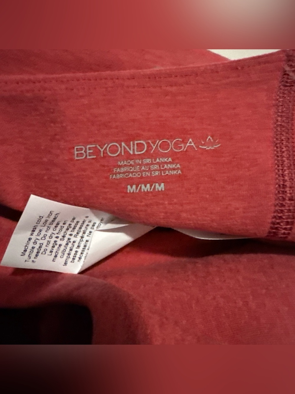 Beyond Yoga Spacedye Refocus Bra Size M Faded Rose Heather NWT - Picture 9 of 9